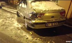 Kaydı duramadı… 3 araca çarparak durabildi…