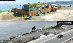 Plajlar bölgesi kaçak yapı ve inşaatlardan temizlendi...