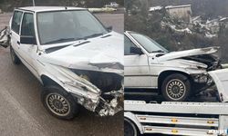 Otomobil ile TIR çarpıştı... Faciadan dönüldü...