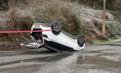 Buzlanma kazayı beraberinde getirdi...