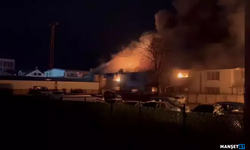 Strafor fabrikasında yangın... Ekipler müdahale etti...