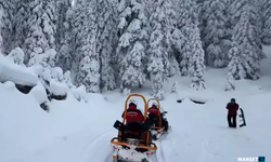 JAK timinden karla kaplı ormanda zorlu tatbikat...