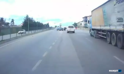 Otomobilin bariyere çarptı... O anlar kamerada...