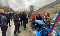 Milletvekili Saffet Bozkurt heyelan bölgesini inceledi...