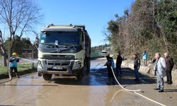Yollardaki çamur, yarı yarıya azaldı...