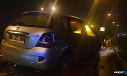 Bariyerlere çarptı... Otomobil sürücüsü yaralandı...