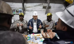 Bakan Bayraktar madencilerle iftar yaptı...