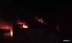 Örtü yangını ekipleri harekete geçirdi...