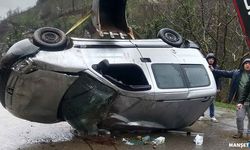 Taklalar attı… Ters dönerek durabildi…