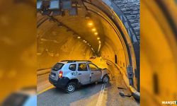 Tünel girişinde iki otomobil çarpıştı: 7 yaralı