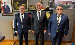 Saffet Bozkurt, Rektör İsmail Hakkı Özölçer’i kabul etti...