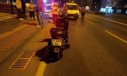 Motosiklet otomobile arkadan çarptı...