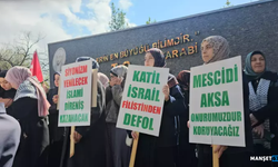 Gazze’ye destek, İsrail’e tepki eylemi...