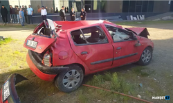 Kontrolden çıkıp 20 metre yükseklikten düştü...