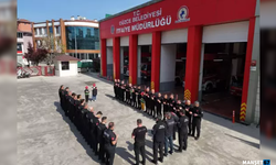 İtfaiyeci olmak isteyen iki kardeş itfaiyeci duasına katıldı