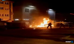 Önce yangın çıktı, ardından patlama oldu...