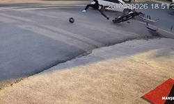 Sanayi sitesinde kaza... Motosiklet sürücüsü...