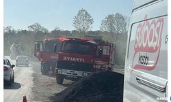 Samanlık yangını ekipleri harekete geçirdi…