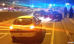 Araçlara çarparak durabildi… Yaralılar var…