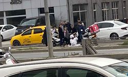 Bir anda oldu... Otomobile arkadan çarptı…