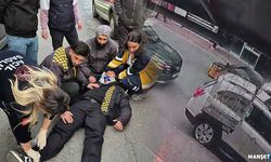 Motosiklet kazası kameralara yansıdı...