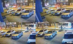 Motosiklet köpeğe çarpıp takla attı… O anlar kamerada…