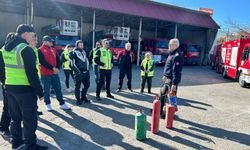 MOSAK ve Turizm Fakültesi'nde yangın eğitimi...