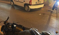 Kazada motosiklet sürücüsü yaralandı...