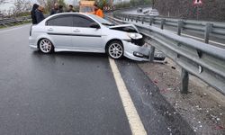 Kontrolden çıktı… Bariyere çarptı…