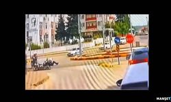 2 yunus polisinin yaralandığı kaza kamerada...