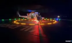Yaralı helikopter ile kurtarıldı…