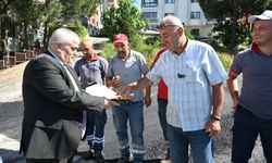 İşçilere tatlı ve meşrubat ikramında bulunuldu