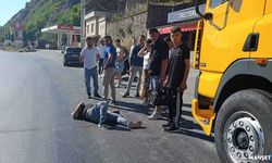 Yola dökülen mazot kazaya sebep oldu…