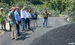 Kaymakam Köksal asfalt çalışmalarını inceledi…
