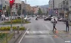 Feci kaza kameralara böyle yansıdı…