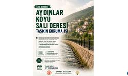 Aydınlar köyüne taşkın koruma çalışması…