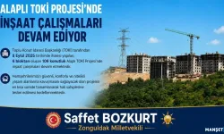 TOKİ Projesi’nde inşaat çalışmaları sürüyor