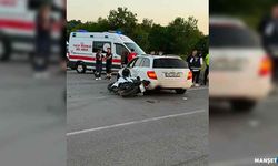 Genç motosikletli hayata tutunamadı…