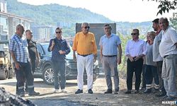 Posbıyık sahada! Çalışmaları yerinde inceledi…