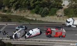 Otoyolda zincirleme kaza…1 yaralı var…