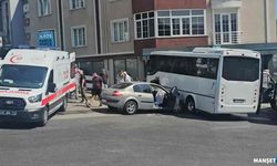 Feci Kaza… Otobüsü ile otomobil çarpıştı… Yaralılar var…