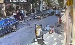 Beton dubaya çarptı…Sürücü yaralandı…Kaza kamerada