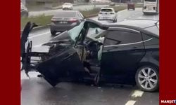 Motor bloğu koptu... Sürücü yaralandı...