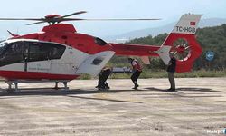 Fenalaştı, ambulans helikopterle sevk edildi...