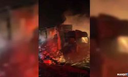 TIR yanarak kullanılamaz hale geldi…