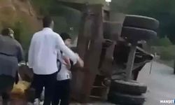 Traktör römorku devrildi… Çok sayıda yaralı var…