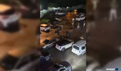 AVM otoparkındaki bıçaklı kavga kamerada...