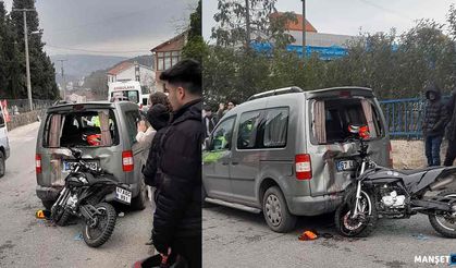 Feci kaza… Duran kamyonete çarptı…