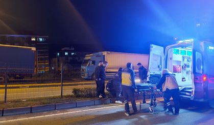 Yaya geçidinde çarptı... 2 yaralı...