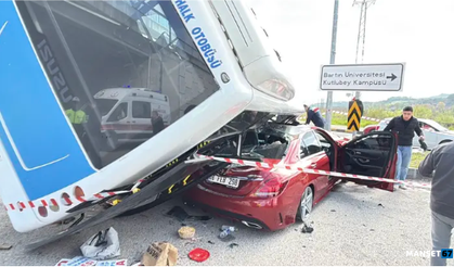 Öğrenci otobüsü devrildi... Can pazarı...